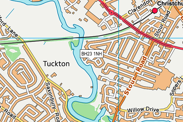 BH23 1NH map - OS VectorMap District (Ordnance Survey) BH23 1NH map - OS VectorMap District (Ordnance Survey)
