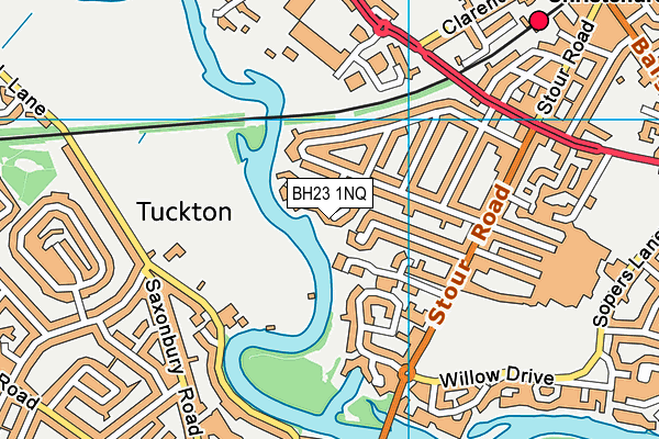 BH23 1NQ map - OS VectorMap District (Ordnance Survey) BH23 1NQ map - OS VectorMap District (Ordnance Survey)