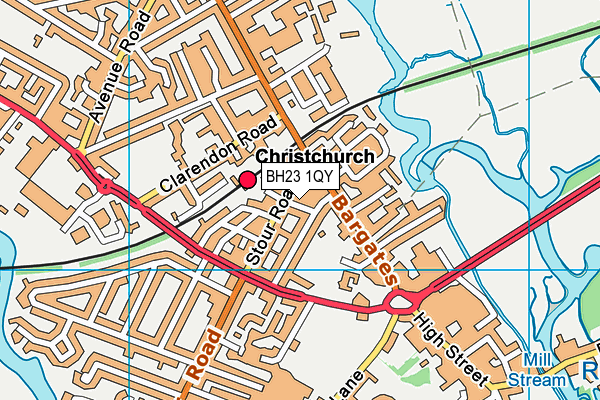 BH23 1QY map - OS VectorMap District (Ordnance Survey) BH23 1QY map - OS VectorMap District (Ordnance Survey)