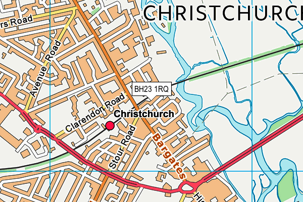 BH23 1RQ map - OS VectorMap District (Ordnance Survey) BH23 1RQ map - OS VectorMap District (Ordnance Survey)