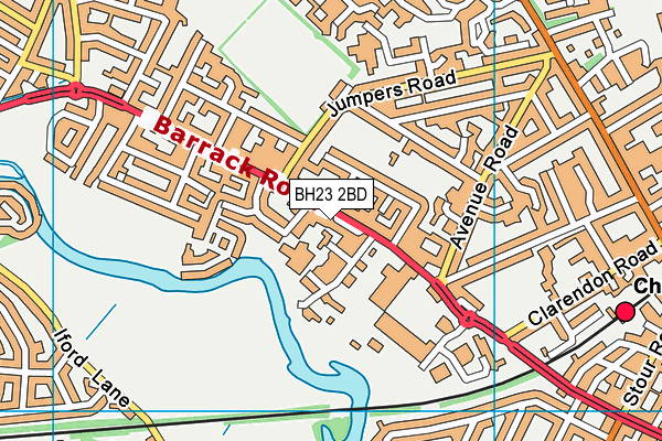 BH23 2BD map - OS VectorMap District (Ordnance Survey) BH23 2BD map - OS VectorMap District (Ordnance Survey)