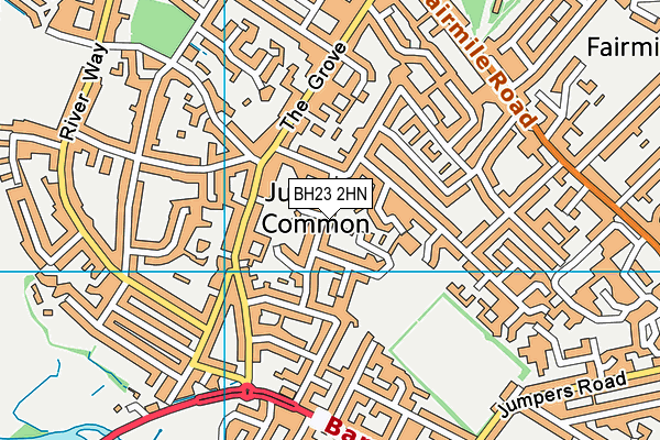 BH23 2HN map - OS VectorMap District (Ordnance Survey) BH23 2HN map - OS VectorMap District (Ordnance Survey)