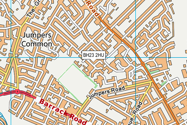 BH23 2HU map - OS VectorMap District (Ordnance Survey) BH23 2HU map - OS VectorMap District (Ordnance Survey)