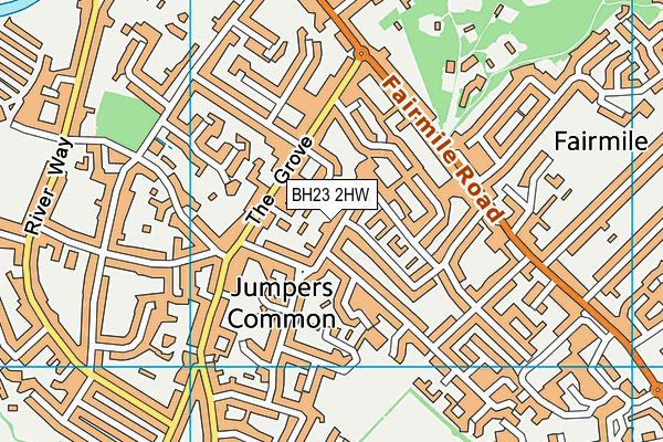 BH23 2HW map - OS VectorMap District (Ordnance Survey) BH23 2HW map - OS VectorMap District (Ordnance Survey)