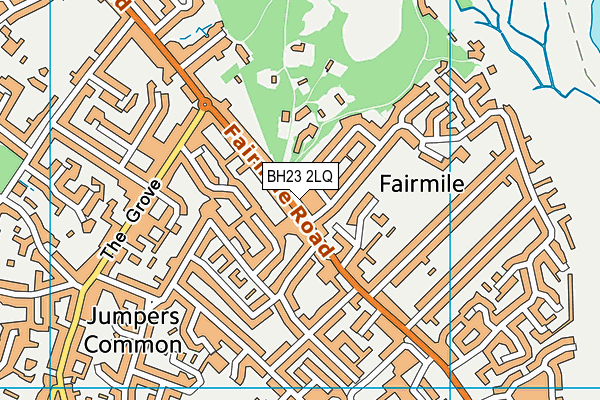 BH23 2LQ map - OS VectorMap District (Ordnance Survey) BH23 2LQ map - OS VectorMap District (Ordnance Survey)