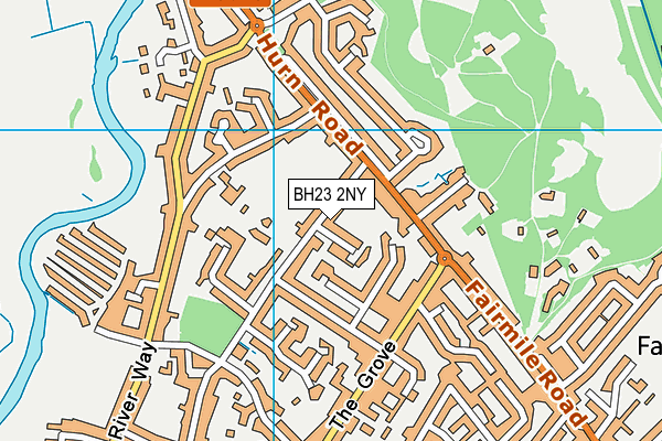 BH23 2NY map - OS VectorMap District (Ordnance Survey) BH23 2NY map - OS VectorMap District (Ordnance Survey)