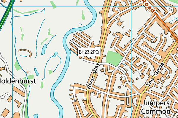 BH23 2PQ map - OS VectorMap District (Ordnance Survey) BH23 2PQ map - OS VectorMap District (Ordnance Survey)