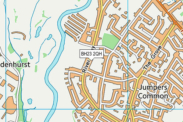 BH23 2QH map - OS VectorMap District (Ordnance Survey) BH23 2QH map - OS VectorMap District (Ordnance Survey)