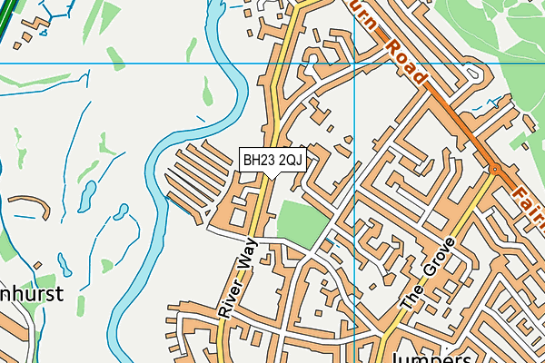 BH23 2QJ map - OS VectorMap District (Ordnance Survey) BH23 2QJ map - OS VectorMap District (Ordnance Survey)