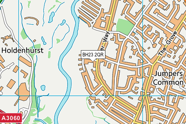 BH23 2QR map - OS VectorMap District (Ordnance Survey) BH23 2QR map - OS VectorMap District (Ordnance Survey)
