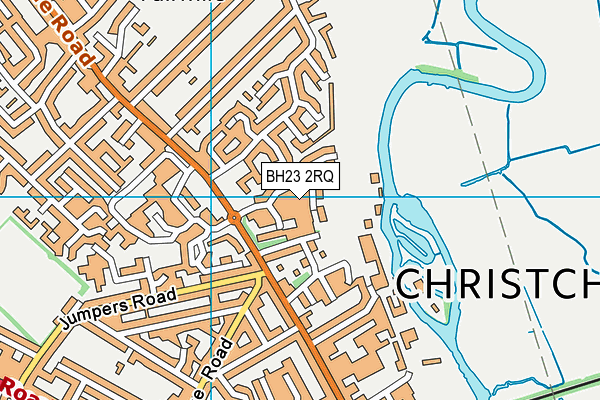 BH23 2RQ map - OS VectorMap District (Ordnance Survey) BH23 2RQ map - OS VectorMap District (Ordnance Survey)