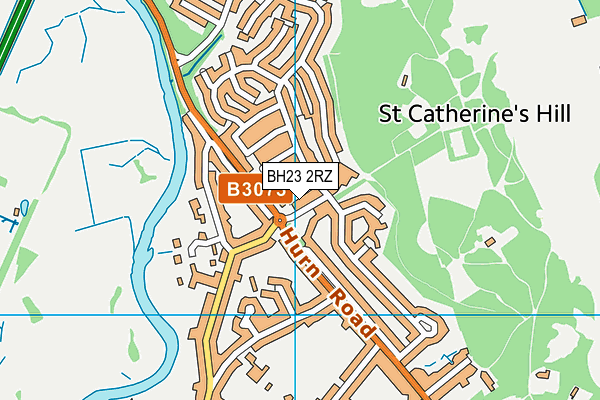 BH23 2RZ map - OS VectorMap District (Ordnance Survey) BH23 2RZ map - OS VectorMap District (Ordnance Survey)