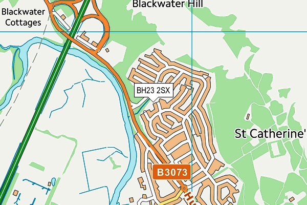 BH23 2SX map - OS VectorMap District (Ordnance Survey) BH23 2SX map - OS VectorMap District (Ordnance Survey)