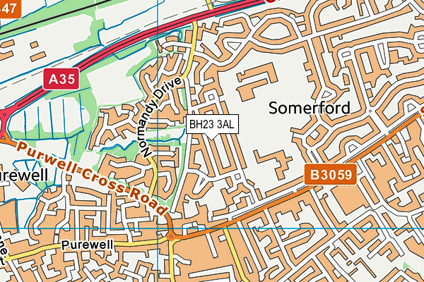 BH23 3AL map - OS VectorMap District (Ordnance Survey) BH23 3AL map - OS VectorMap District (Ordnance Survey)