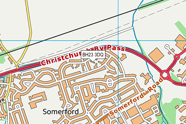 BH23 3DQ map - OS VectorMap District (Ordnance Survey) BH23 3DQ map - OS VectorMap District (Ordnance Survey)