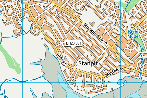 BH23 3JJ map - OS VectorMap District (Ordnance Survey) BH23 3JJ map - OS VectorMap District (Ordnance Survey)