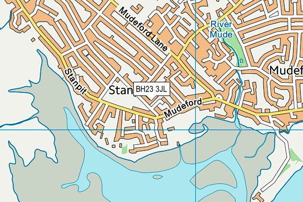 BH23 3JL map - OS VectorMap District (Ordnance Survey) BH23 3JL map - OS VectorMap District (Ordnance Survey)