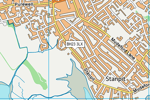 BH23 3LX map - OS VectorMap District (Ordnance Survey) BH23 3LX map - OS VectorMap District (Ordnance Survey)