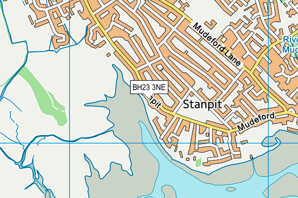BH23 3NE map - OS VectorMap District (Ordnance Survey) BH23 3NE map - OS VectorMap District (Ordnance Survey)