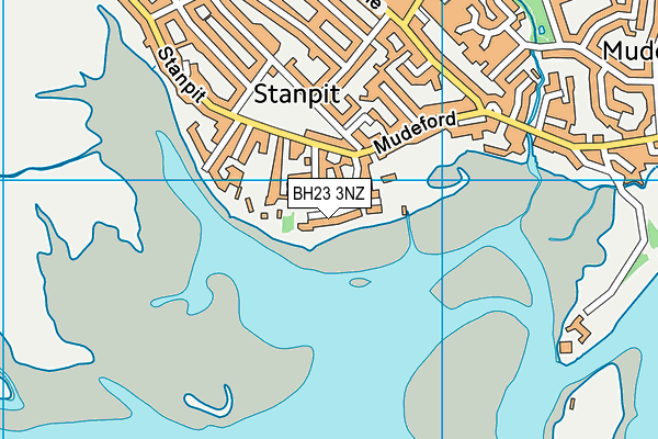BH23 3NZ map - OS VectorMap District (Ordnance Survey) BH23 3NZ map - OS VectorMap District (Ordnance Survey)