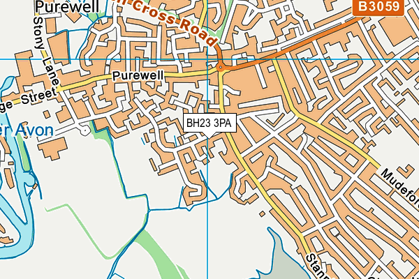BH23 3PA map - OS VectorMap District (Ordnance Survey) BH23 3PA map - OS VectorMap District (Ordnance Survey)
