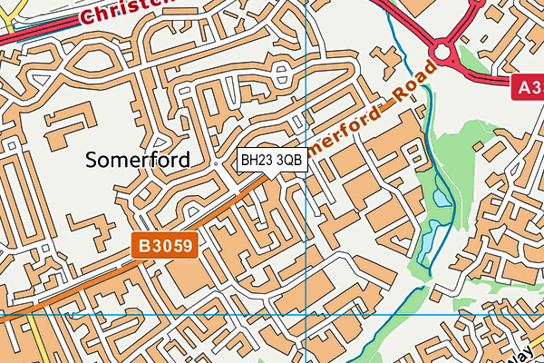 BH23 3QB map - OS VectorMap District (Ordnance Survey) BH23 3QB map - OS VectorMap District (Ordnance Survey)