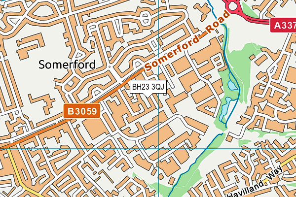 BH23 3QJ map - OS VectorMap District (Ordnance Survey) BH23 3QJ map - OS VectorMap District (Ordnance Survey)