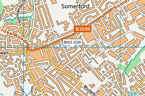 BH23 3QW map - OS VectorMap District (Ordnance Survey) BH23 3QW map - OS VectorMap District (Ordnance Survey)