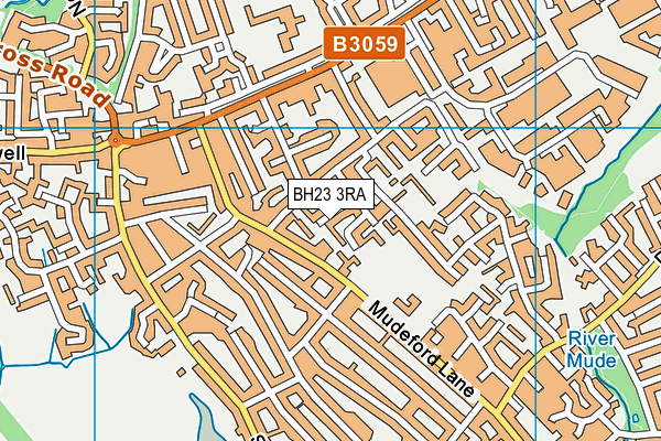 BH23 3RA map - OS VectorMap District (Ordnance Survey) BH23 3RA map - OS VectorMap District (Ordnance Survey)