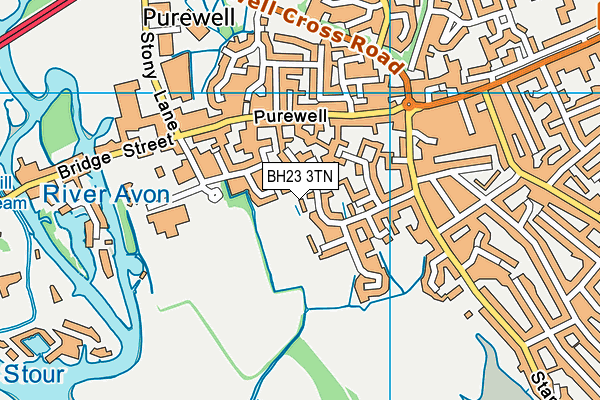 BH23 3TN map - OS VectorMap District (Ordnance Survey) BH23 3TN map - OS VectorMap District (Ordnance Survey)