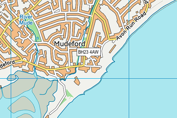 BH23 4AW map - OS VectorMap District (Ordnance Survey) BH23 4AW map - OS VectorMap District (Ordnance Survey)