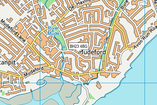 BH23 4BG map - OS VectorMap District (Ordnance Survey) BH23 4BG map - OS VectorMap District (Ordnance Survey)