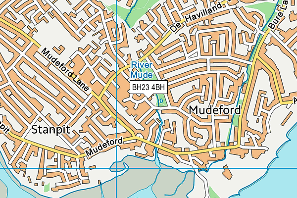 BH23 4BH map - OS VectorMap District (Ordnance Survey) BH23 4BH map - OS VectorMap District (Ordnance Survey)