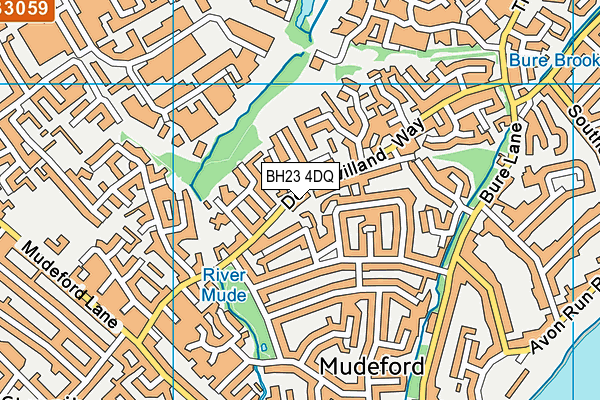 BH23 4DQ map - OS VectorMap District (Ordnance Survey) BH23 4DQ map - OS VectorMap District (Ordnance Survey)