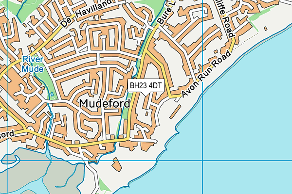 BH23 4DT map - OS VectorMap District (Ordnance Survey) BH23 4DT map - OS VectorMap District (Ordnance Survey)