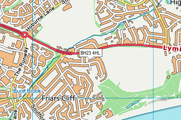 BH23 4HL map - OS VectorMap District (Ordnance Survey) BH23 4HL map - OS VectorMap District (Ordnance Survey)