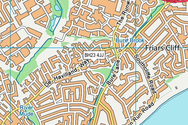 BH23 4JJ map - OS VectorMap District (Ordnance Survey) BH23 4JJ map - OS VectorMap District (Ordnance Survey)
