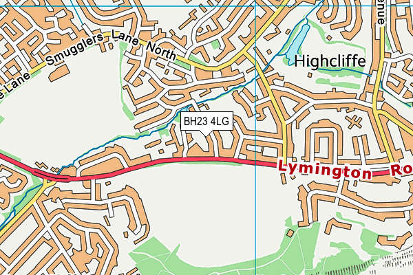 BH23 4LG map - OS VectorMap District (Ordnance Survey) BH23 4LG map - OS VectorMap District (Ordnance Survey)