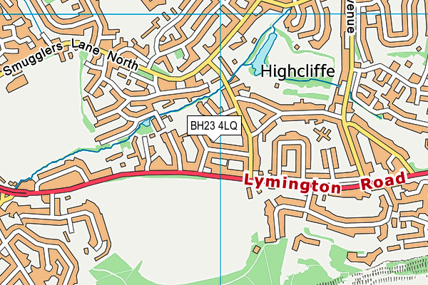 BH23 4LQ map - OS VectorMap District (Ordnance Survey) BH23 4LQ map - OS VectorMap District (Ordnance Survey)
