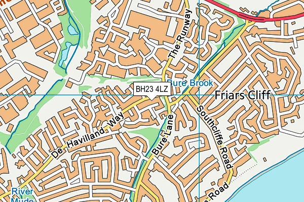 BH23 4LZ map - OS VectorMap District (Ordnance Survey)