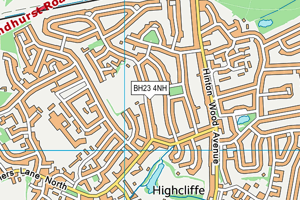 BH23 4NH map - OS VectorMap District (Ordnance Survey) BH23 4NH map - OS VectorMap District (Ordnance Survey)