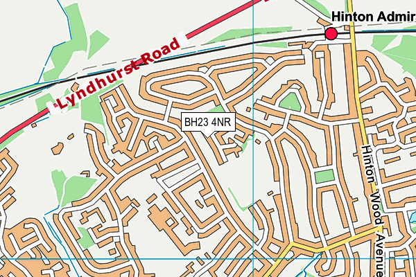 BH23 4NR map - OS VectorMap District (Ordnance Survey) BH23 4NR map - OS VectorMap District (Ordnance Survey)