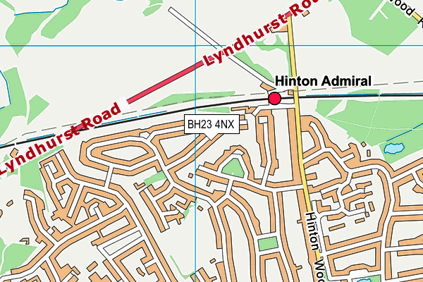 BH23 4NX map - OS VectorMap District (Ordnance Survey) BH23 4NX map - OS VectorMap District (Ordnance Survey)