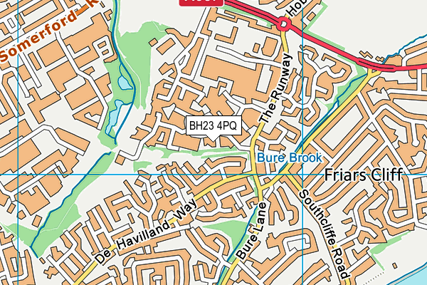 BH23 4PQ map - OS VectorMap District (Ordnance Survey)