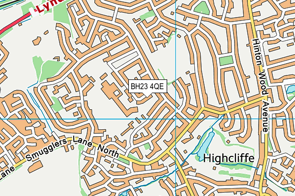 BH23 4QE map - OS VectorMap District (Ordnance Survey) BH23 4QE map - OS VectorMap District (Ordnance Survey)