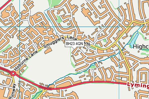 BH23 4QN map - OS VectorMap District (Ordnance Survey) BH23 4QN map - OS VectorMap District (Ordnance Survey)