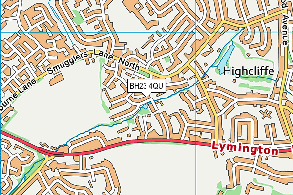 BH23 4QU map - OS VectorMap District (Ordnance Survey) BH23 4QU map - OS VectorMap District (Ordnance Survey)