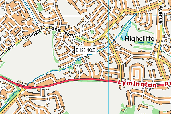 BH23 4QZ map - OS VectorMap District (Ordnance Survey) BH23 4QZ map - OS VectorMap District (Ordnance Survey)