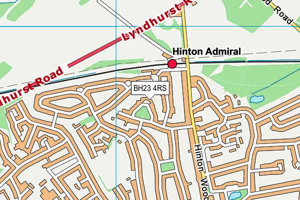 BH23 4RS map - OS VectorMap District (Ordnance Survey)