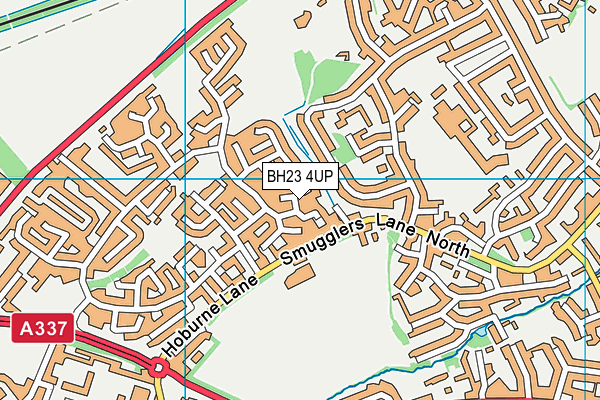 BH23 4UP map - OS VectorMap District (Ordnance Survey) BH23 4UP map - OS VectorMap District (Ordnance Survey)